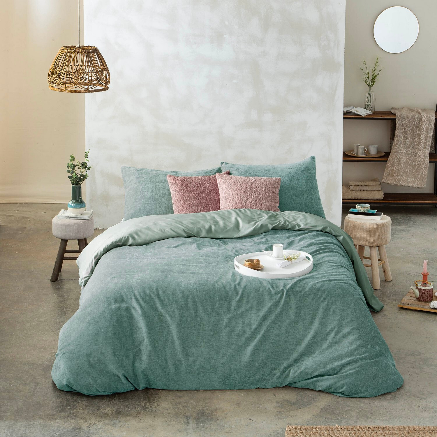 Housse de couette velvet agua