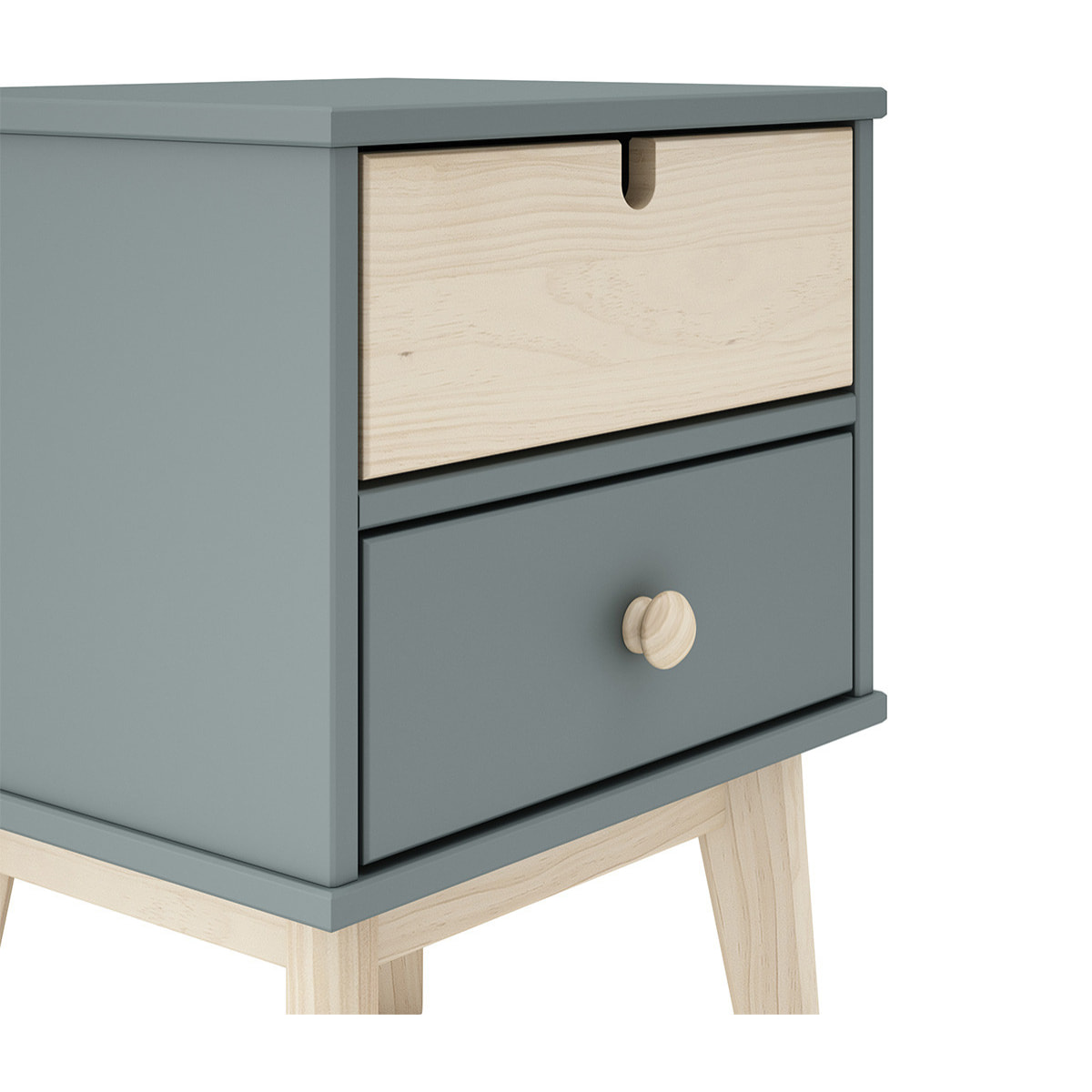 Table de chevet 2 tiroirs - LUCY