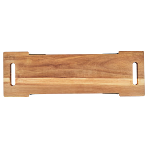 PLANCHE DE PRESENTATION ACACIA PIED METAL 55CM M6