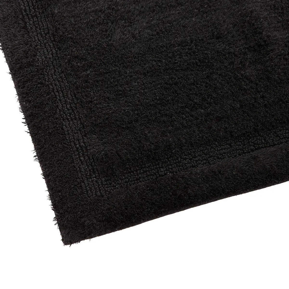 Tapis de bain fluffy Colorama 50x75cm noir