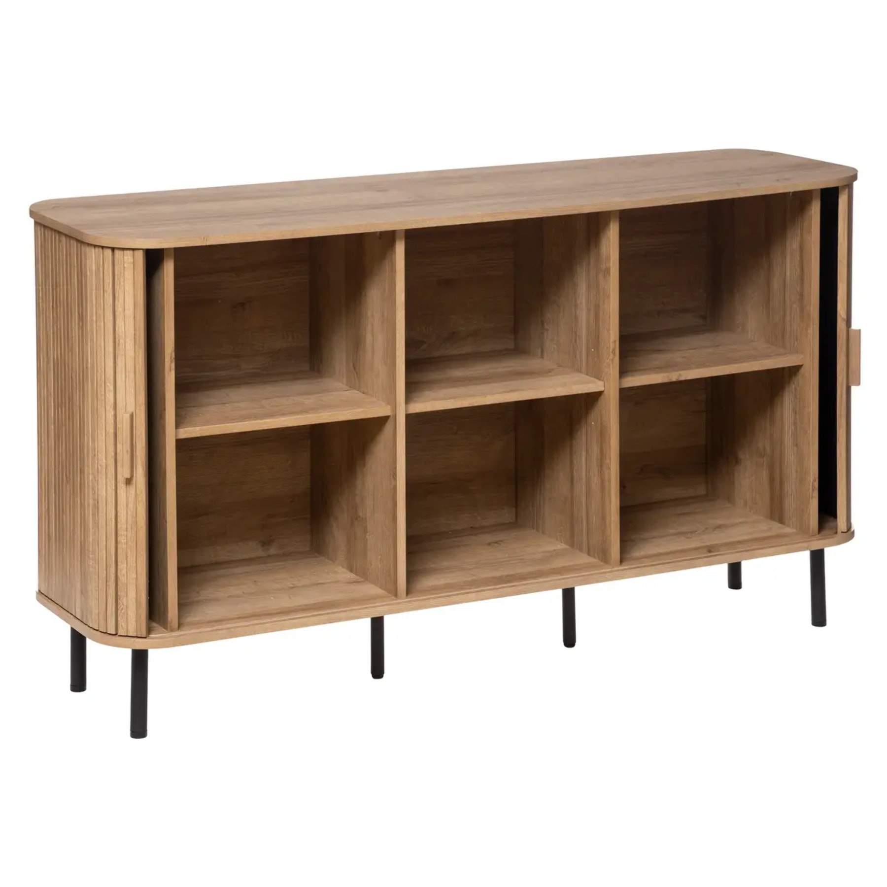 Buffet 2 portes "Colva" effet chêne 140x80cm