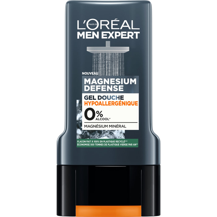 Men Expert Magnesium Defense Gel Douche Hypoallergénique 0%
