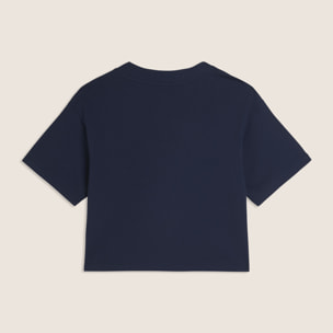 T-shirt Cropped in Jersey di Cotone con Logo FREDDY