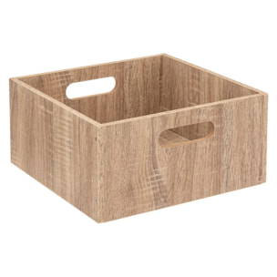 Panier 31x15cm "Mix N' Modul" effet chêne naturel