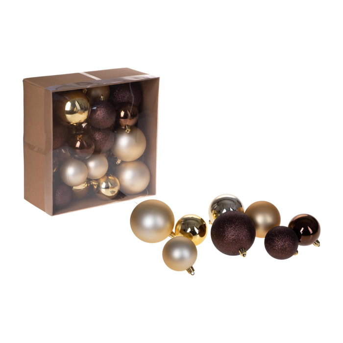 Sfere Natalizie - Pezzi 3 - 6xH8x7cm - Bianchi Dino SpA