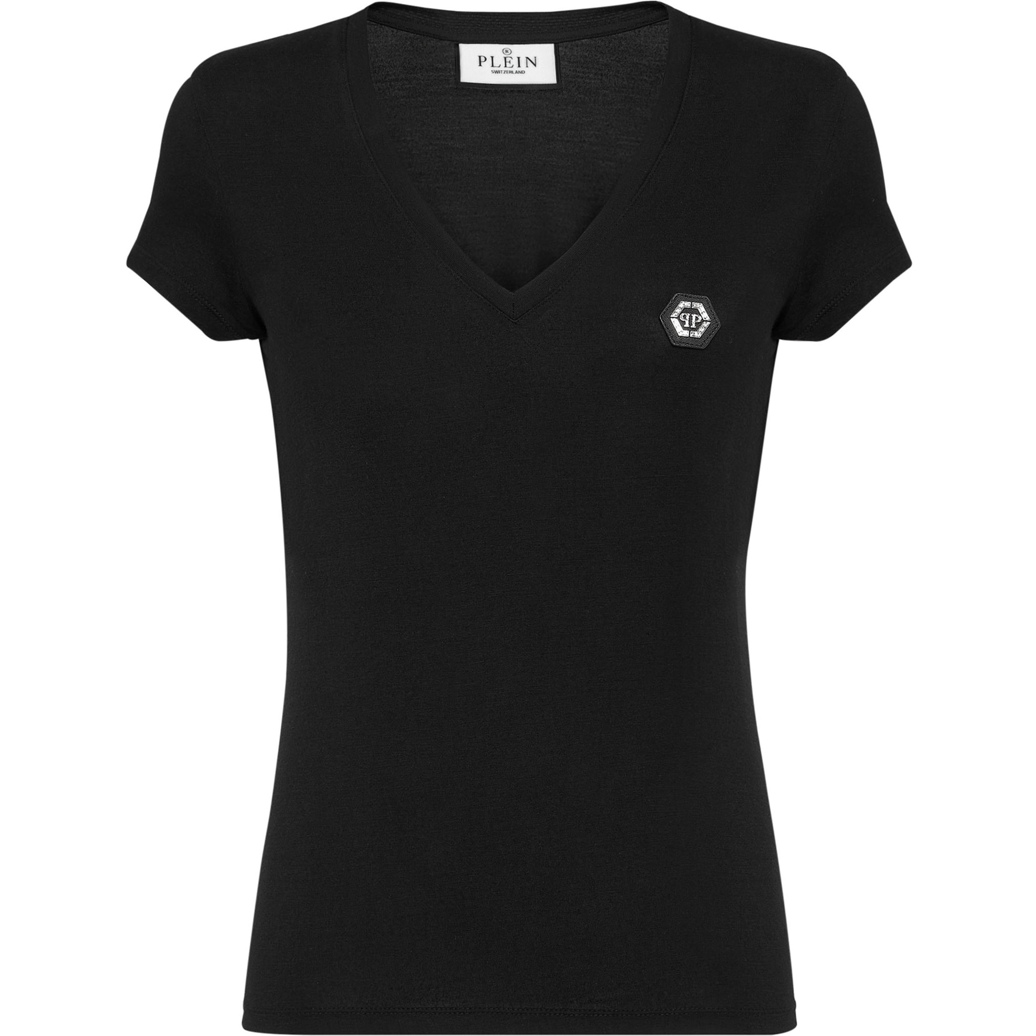 PHILIPP PLEIN Camiseta cuello pico HEXAGON