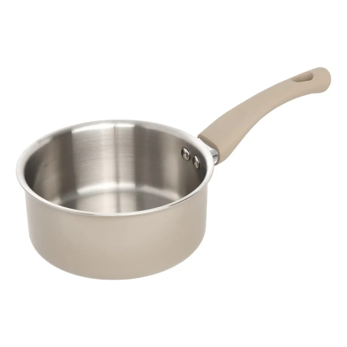 Casserole Solstice D16cm aluminium beige