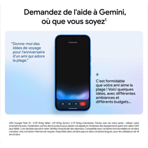 Smartphone GOOGLE Pixel 10 Indigo 256Go