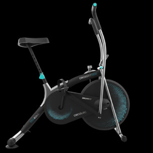 Bicicleta Estática Drumfit 1000 Eolo. Resistencia al Aire Ajustable Manualmente,