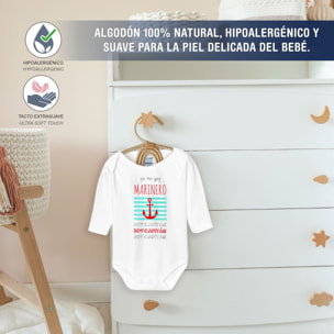 Body bebé manga larga frases americano