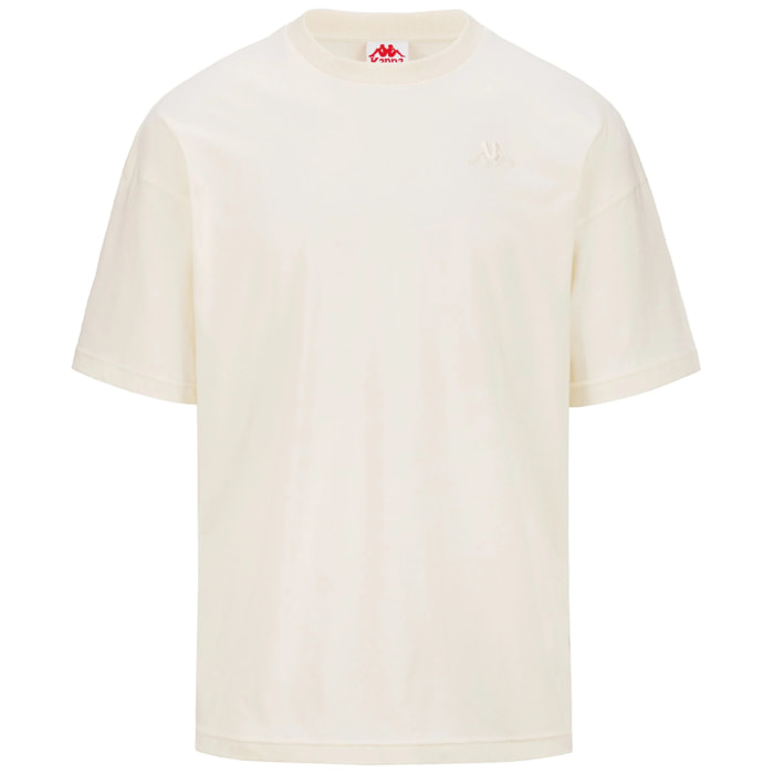 T-Shirts & Top Kappa Uomo AUTHENTIC PREMIUM PETE Bianco
