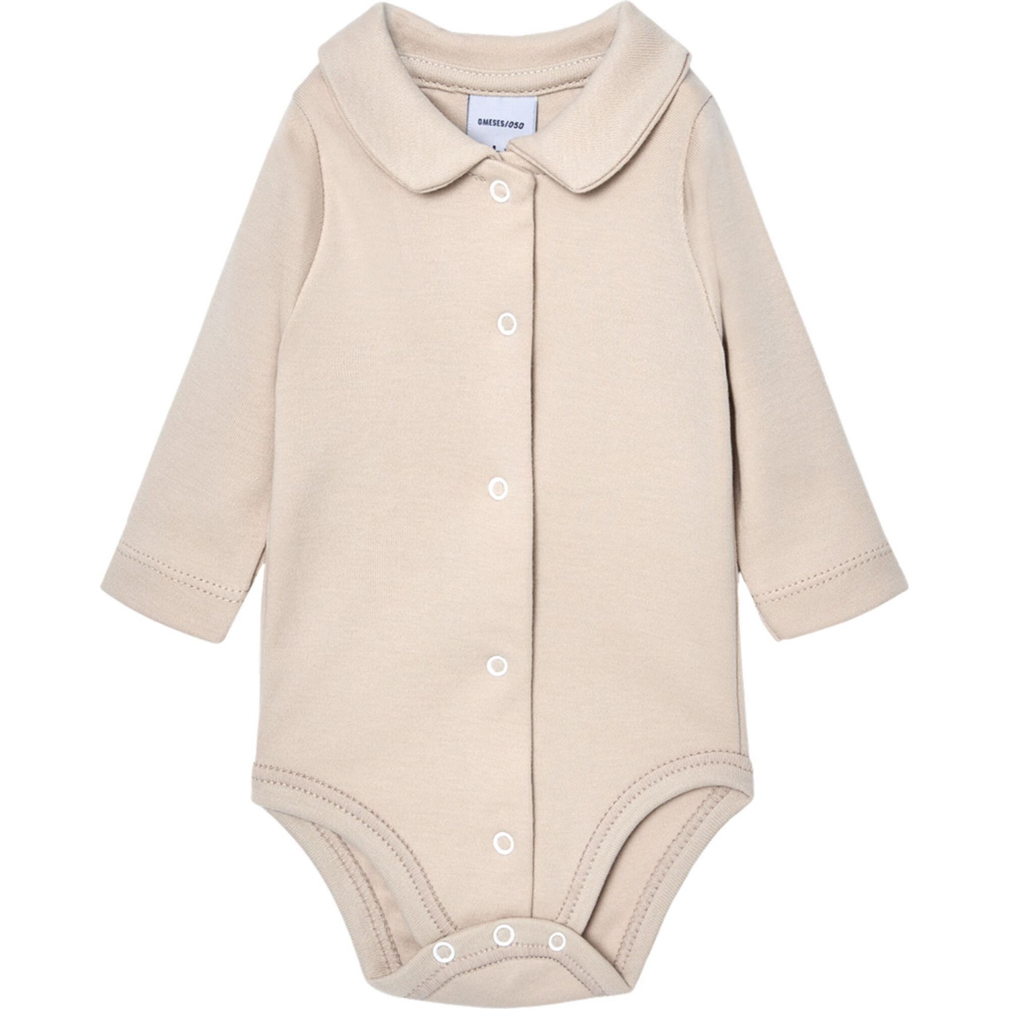 Body bebé manga larga cuello pico