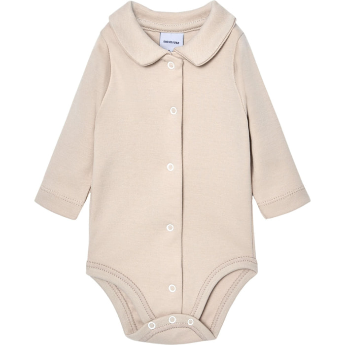 Body bebé manga larga cuello pico