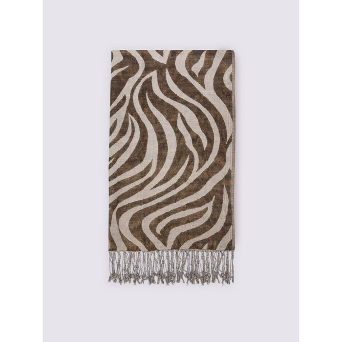 Fiorella Rubino - Foulard stampa animalier - Beige