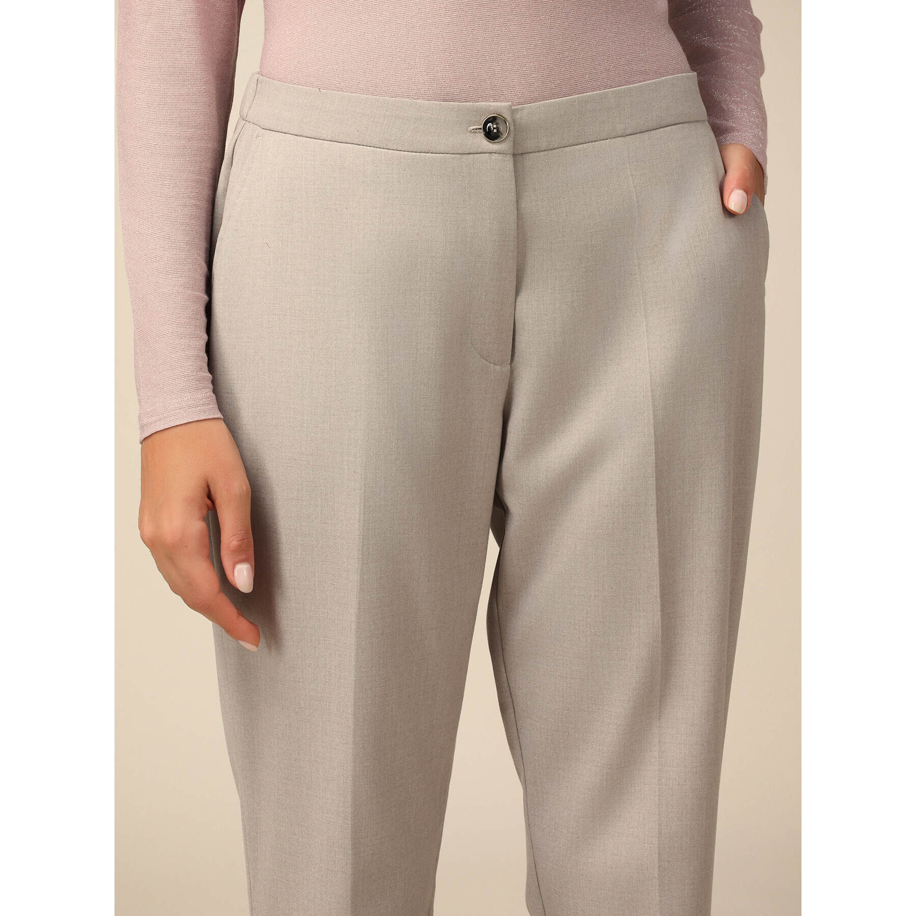 Oltre - Cigarette trousers - Gris