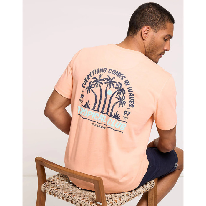 Camiseta Manga Corta Naranja - Portucaliu