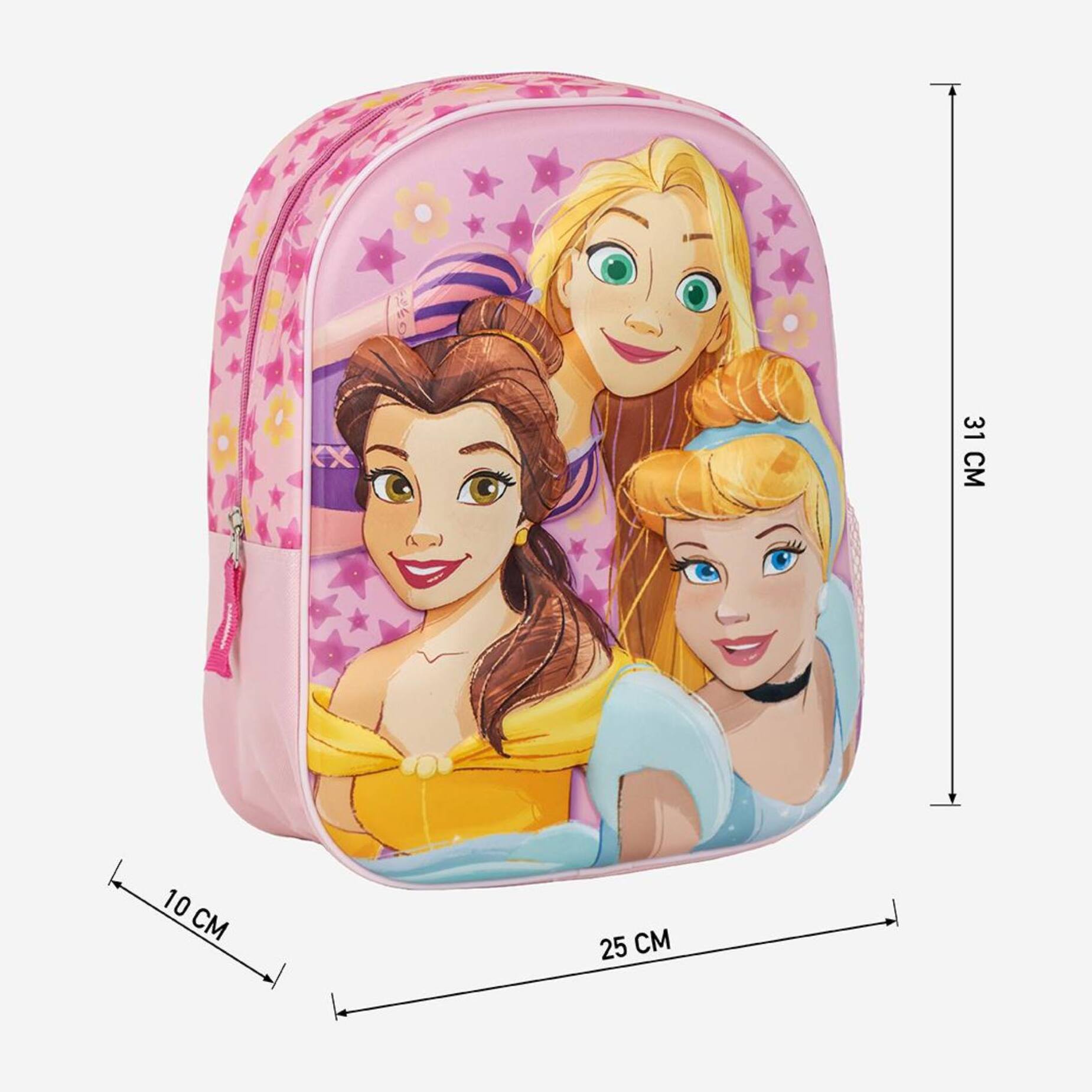 Mochila infantil 3d princess