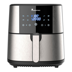 Freidora de aire rocket de 6l sin pfas 1800w con revestimiento cerámico, pantalla táctil led masterpro