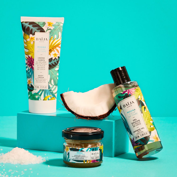 Rituel Soins Corps Moana - Coffret Gommage + 2 Produits