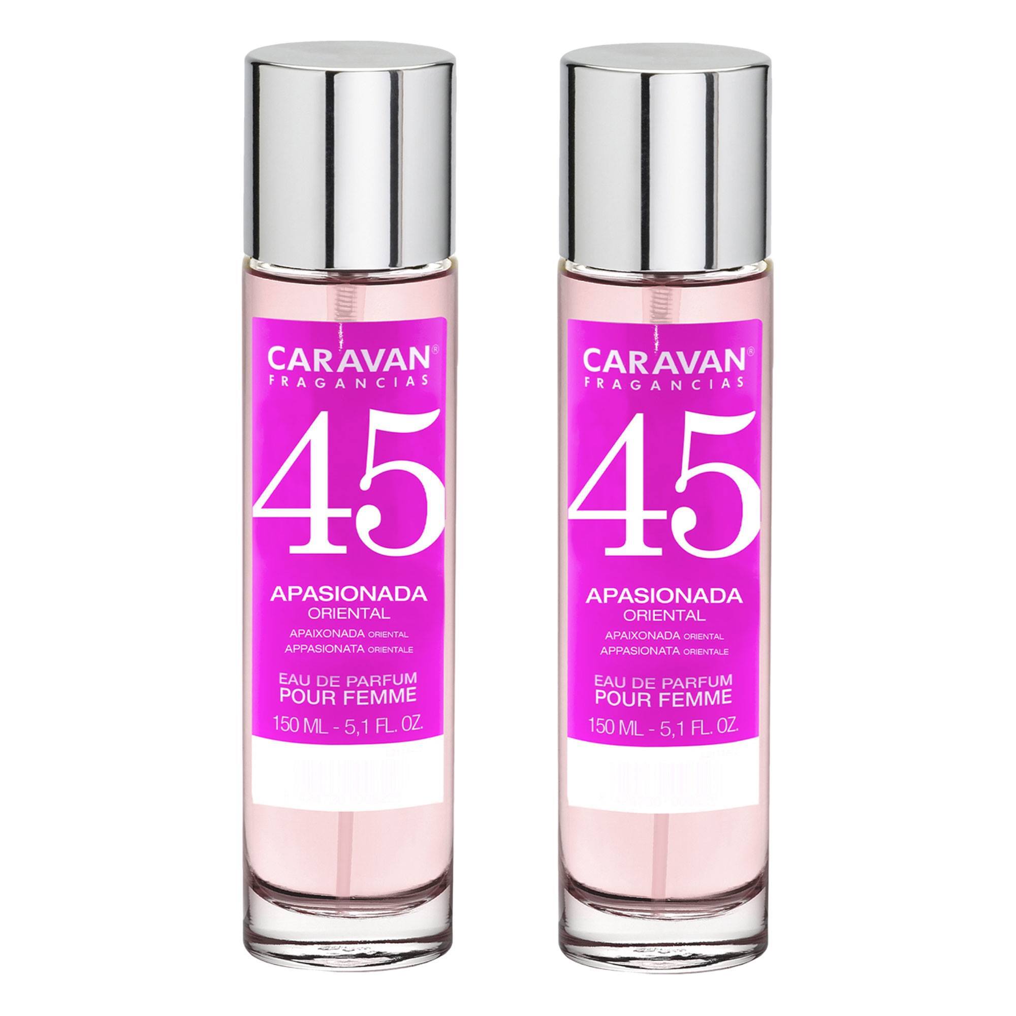 Caravan fragancias - caja de regalo con 2 perfumes nº45 de 150 ml, para mujer