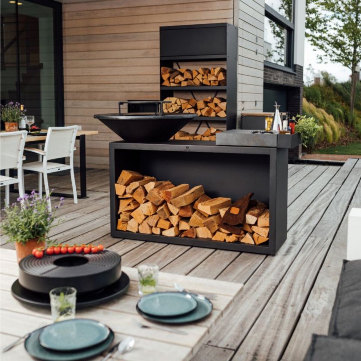 Brasero OFYR IslandBlack100 Ceramic DarkGrey OI3B100C