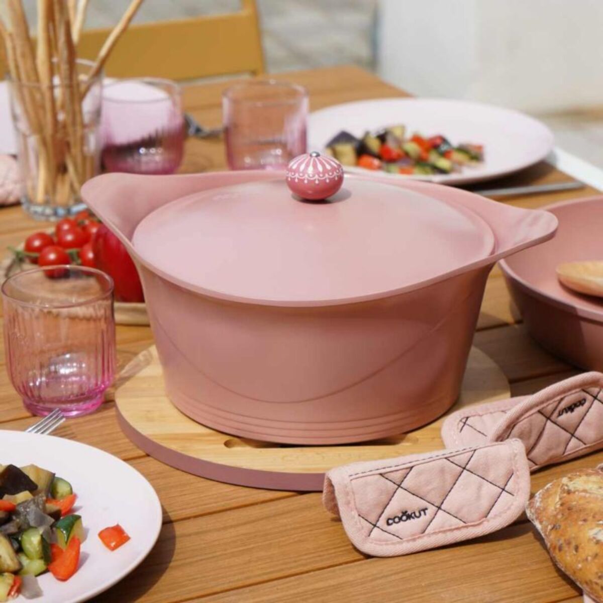 Cocotte COOKUT Coffret l'incroyable 24cm - Guimauve