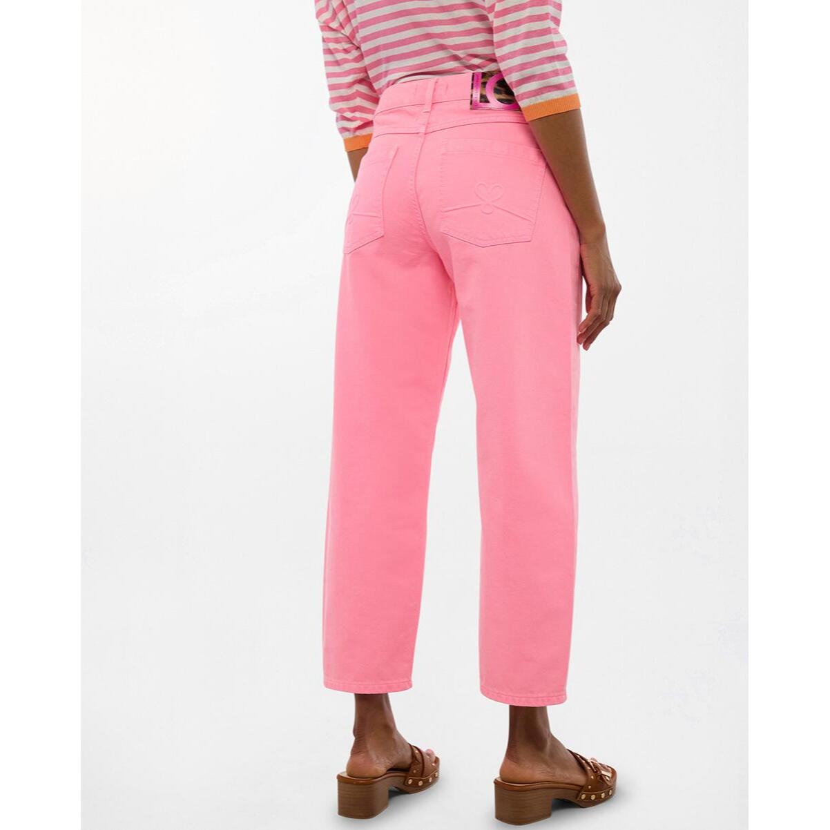 Pantaloni fluorescenti color carota