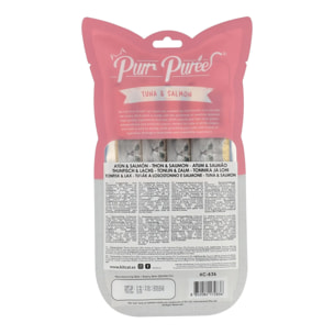 Kit Cat PurrPuree - Atún y Salmón 60 g Snack cremoso para gatos