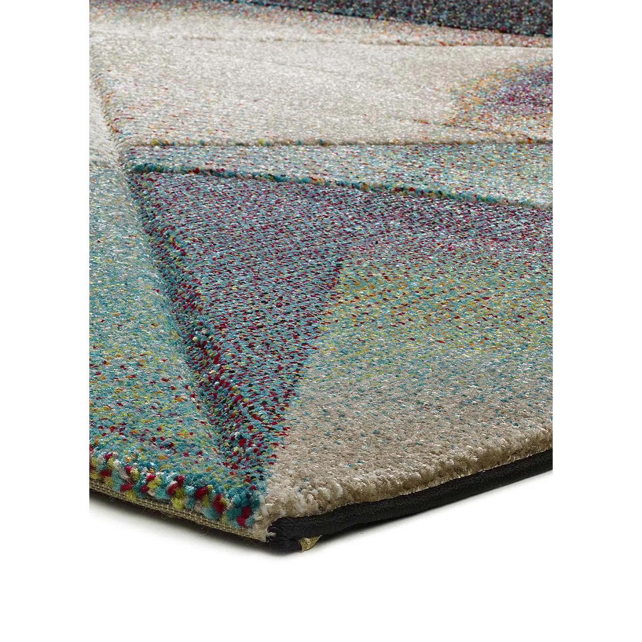 WARHOL Alfombra abstracta de pelo corto multicolor, varias medidas disponibles.