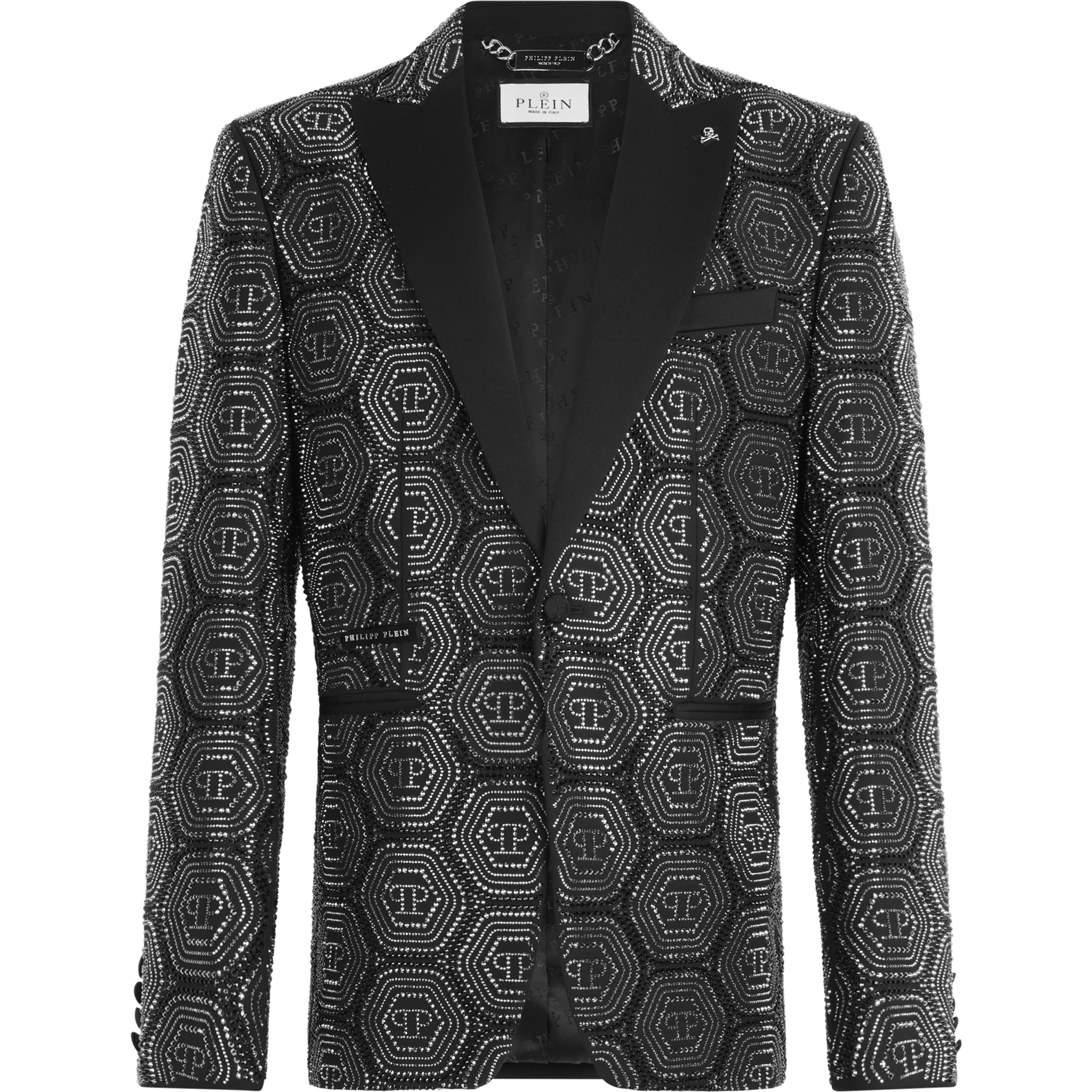 PHILIPP PLEIN Lord Fit Blazer Bling Monogram