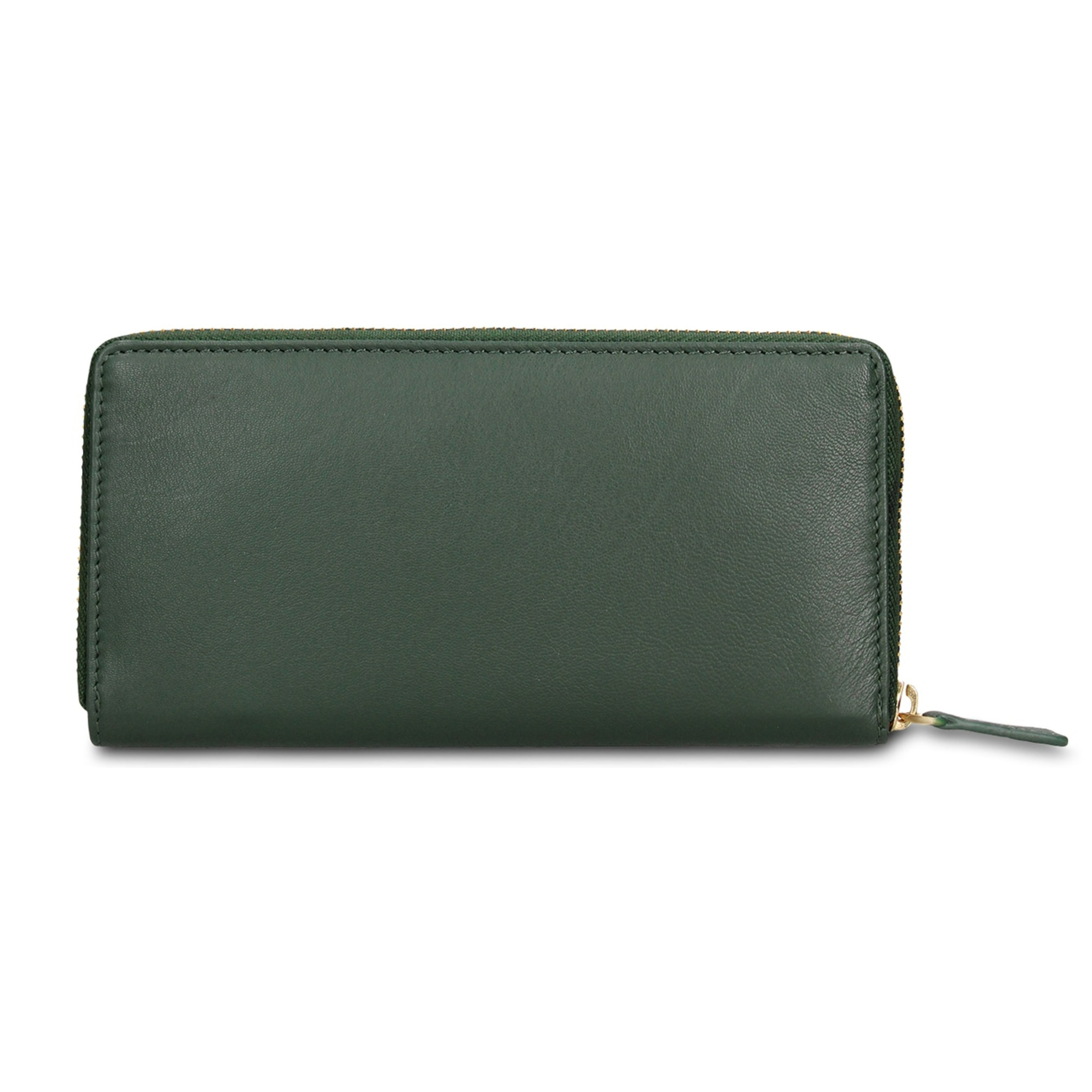 Portafoglio donna in vera pelle - Modello Eridana Plus - Con zip - 19.0 x 9.5 x 2.0 cm