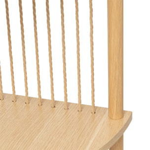 Etagère d'angle "Kord" 4 niveaux effet bois clair