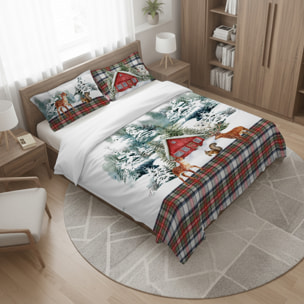 Parure copripiumino matrimoniale stampa in digitale inverno