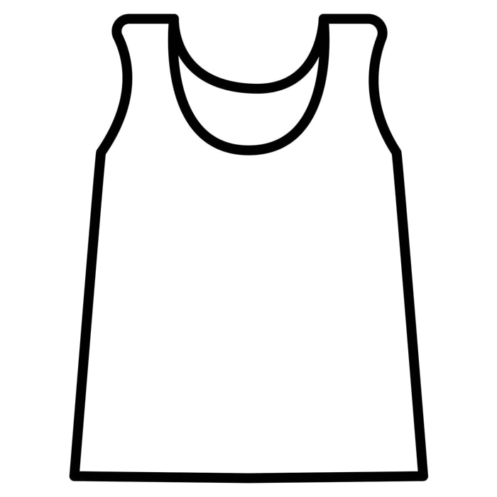 Camiseta Niño Tirante Sport Canale 1X1 Blanco Talla 10