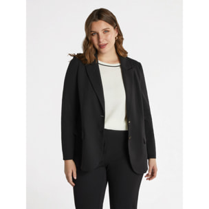 Fiorella Rubino - Blazer con botones joya - Negro