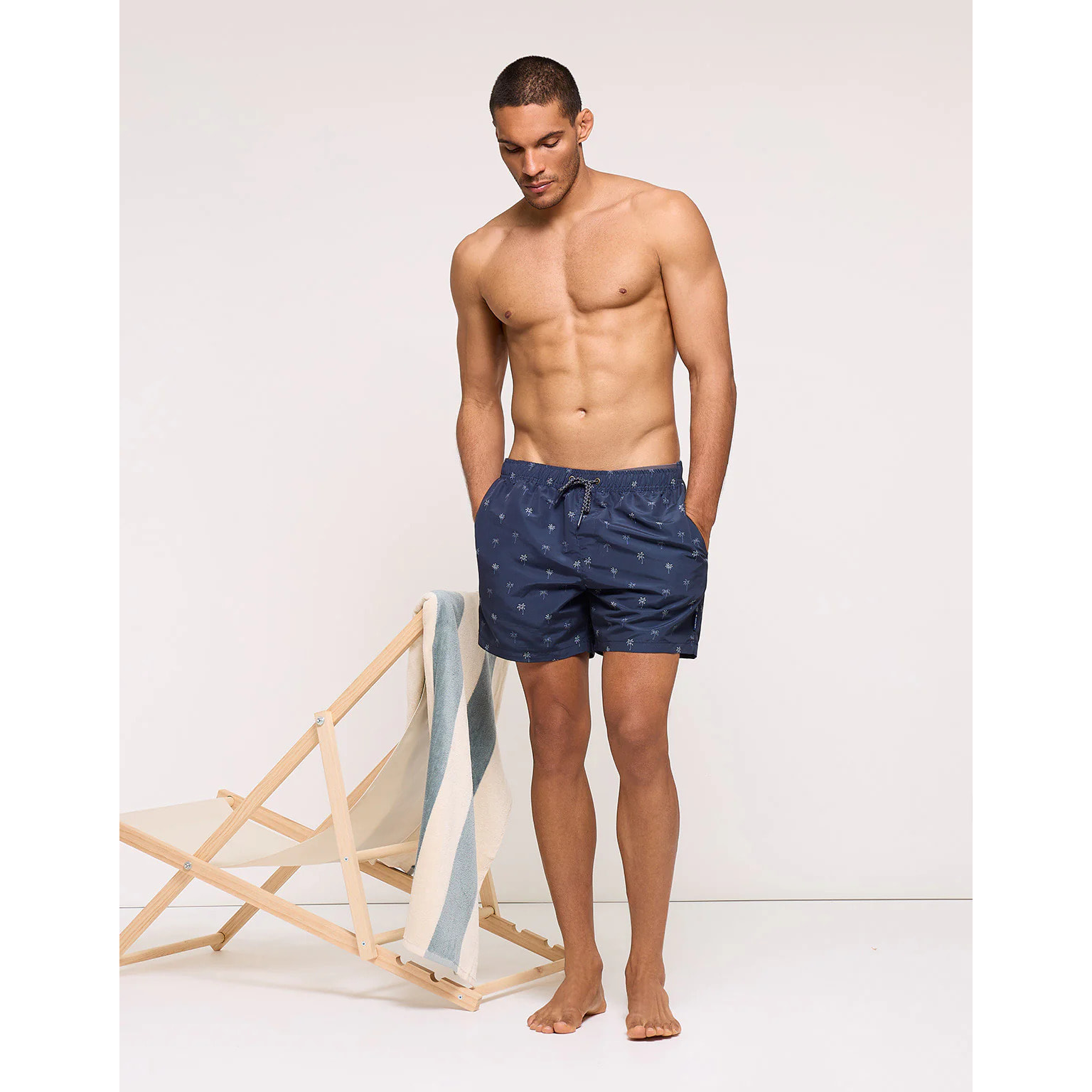 Bañador Estampado Azul Marino - Palmarius