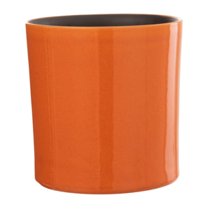 J-Line cache-pot Flexible - céramique - orange - medium - Ø 21 cm