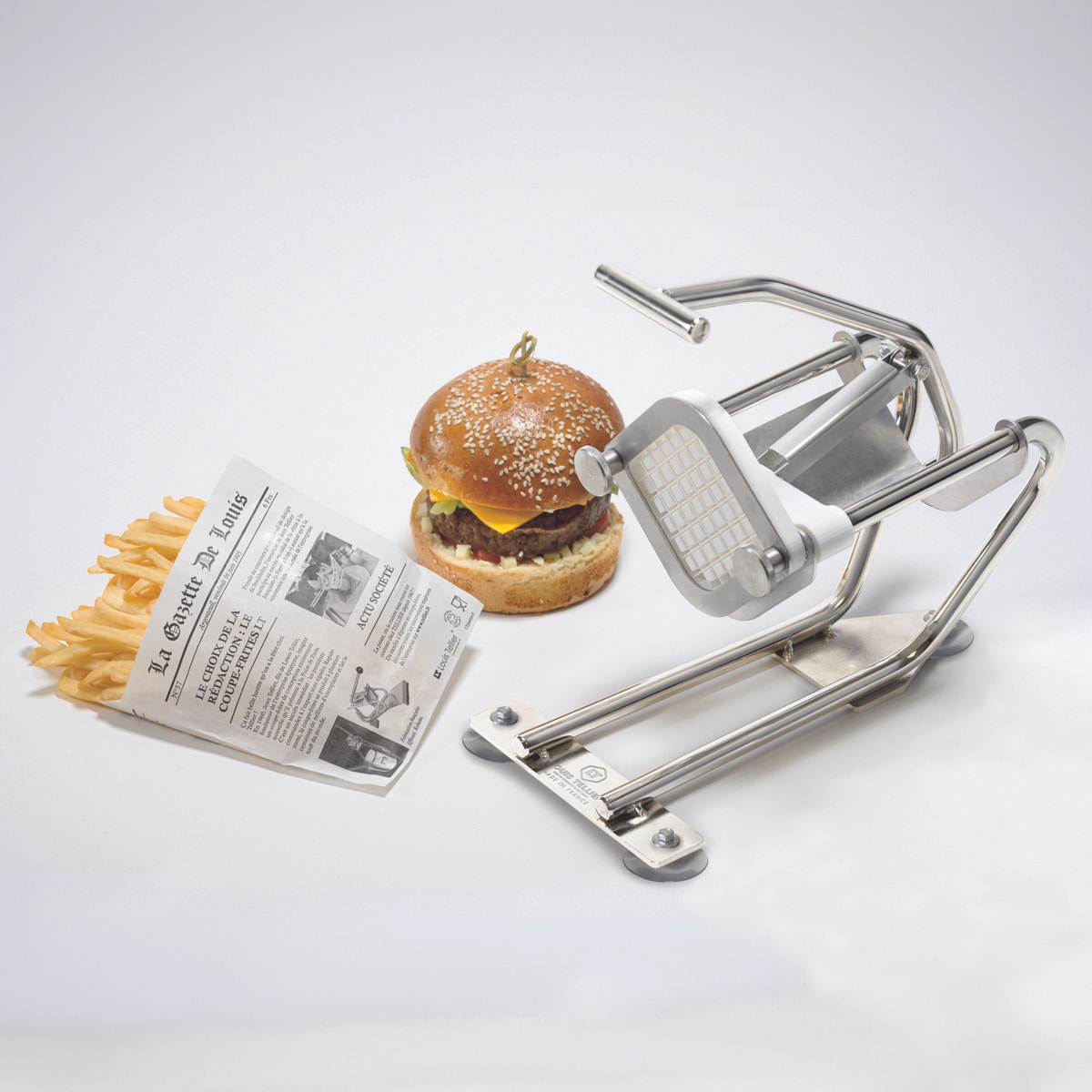 Coupe-frites médium Compact Pro avec grille couteau 10mm + poussoir