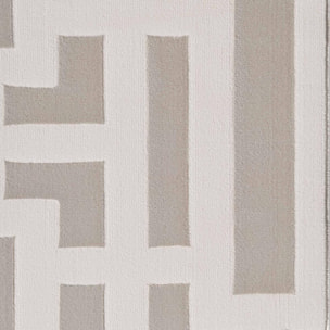 Tapis salon, motif géométrique relief texturé, kavi, design raffiné
