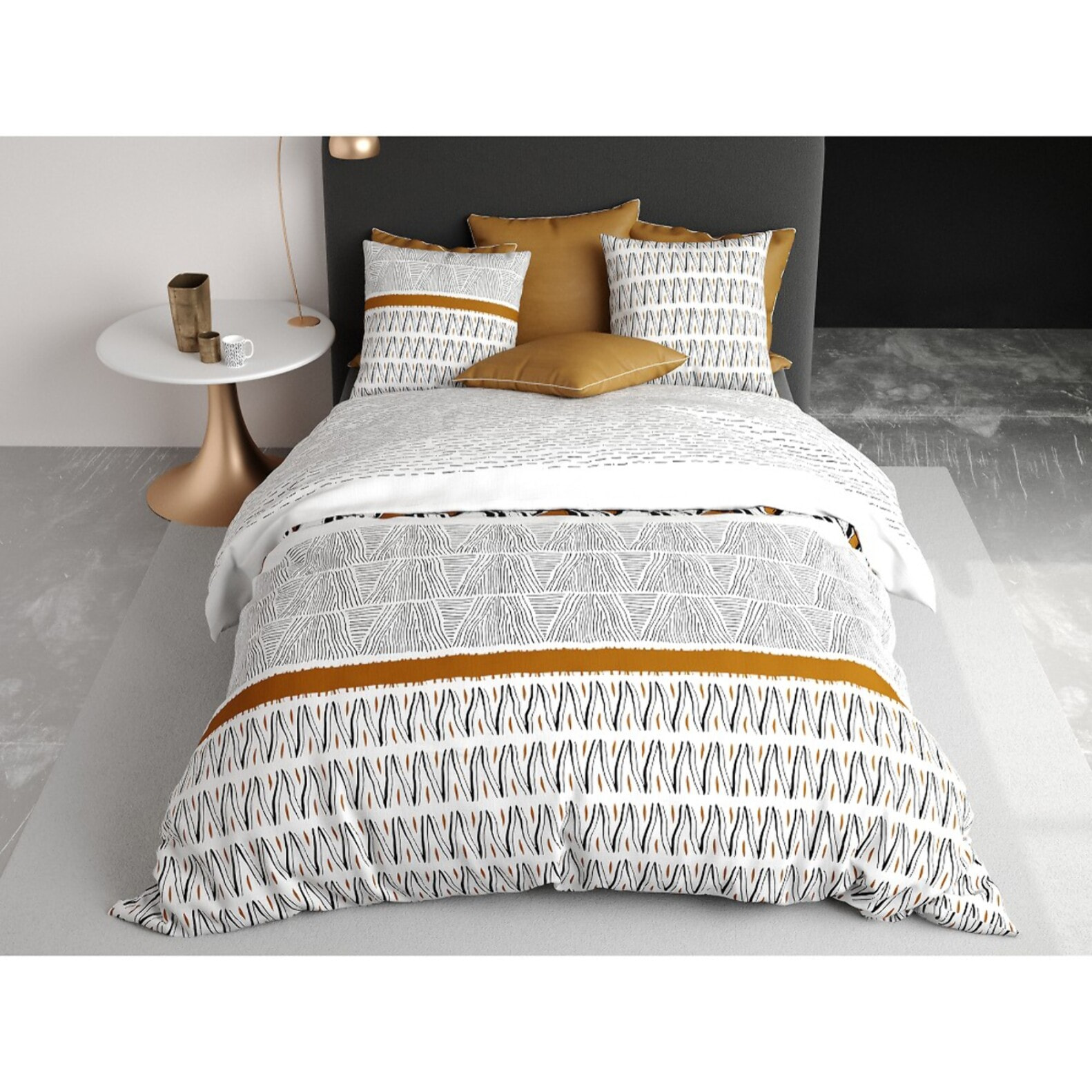 Parure housse de couette coton Louxor