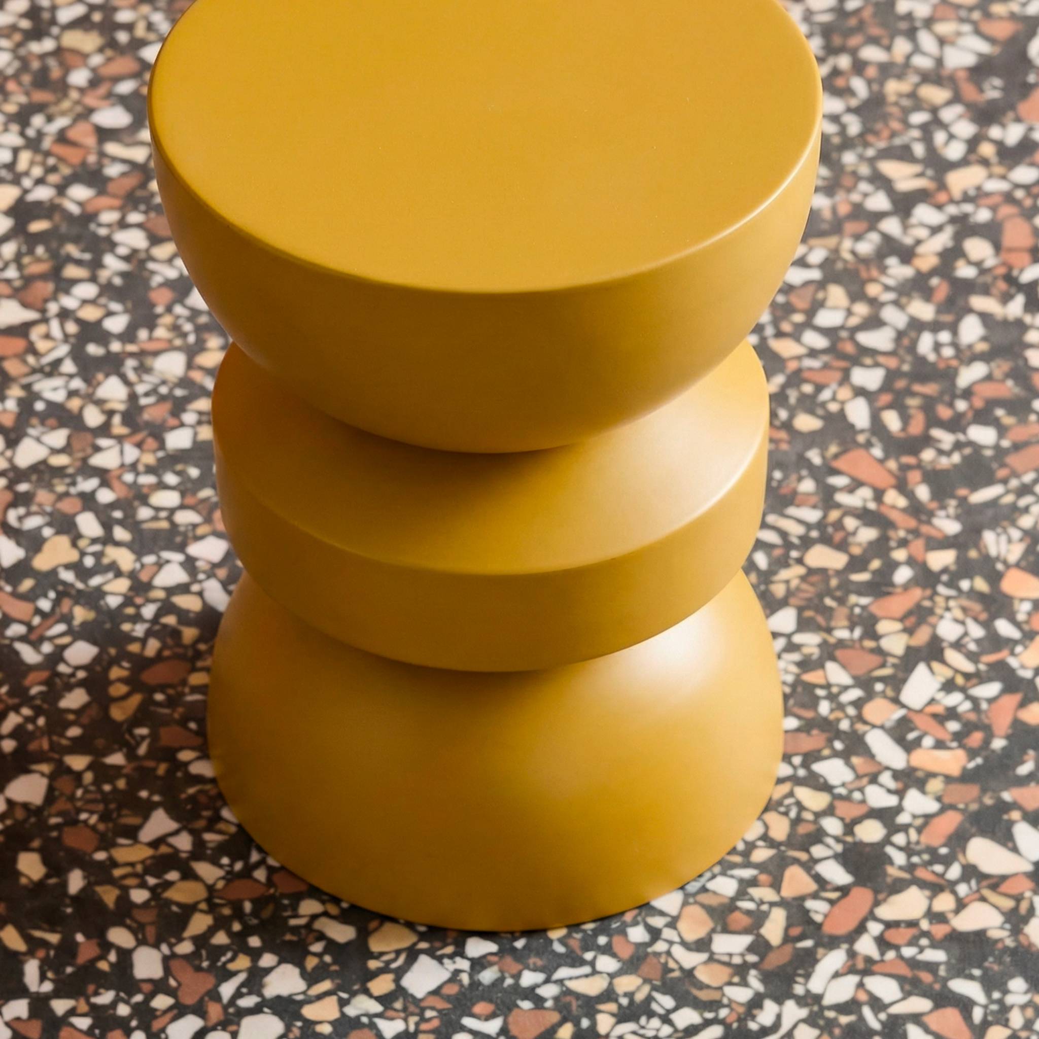 Table d'appoint, bout de canapé, table de chevet métal Ø32 x H43,5cm ASSA