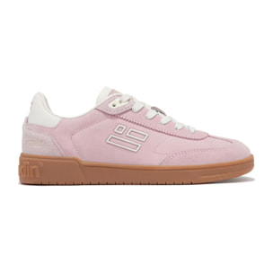 Zapatillas Bajas Piel Serraje Rebel Basic Flag Rosa D.Franklin