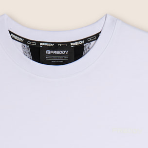 T-shirt regular fit con inserti a contrasto