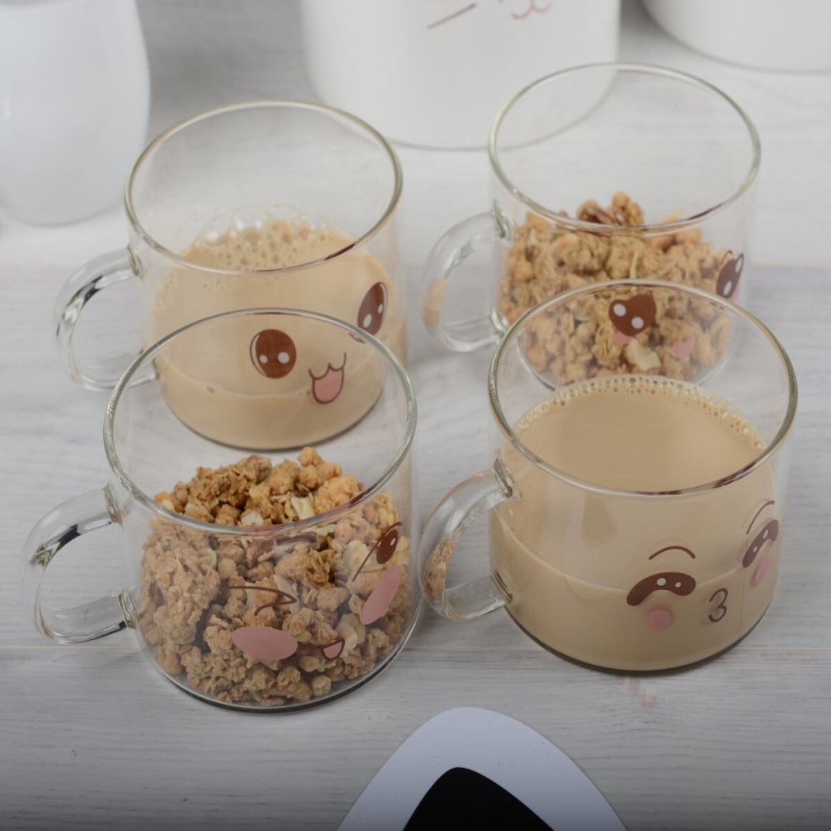 Mugs décors 500ml - lot de 4