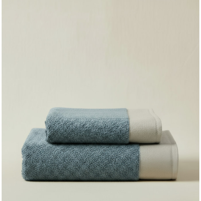 SET VISO E MANI SPUGNA ZUCCHERO CON BALZA IN LINO