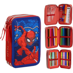 Plumier Con Accesorios Giotto Spiderman