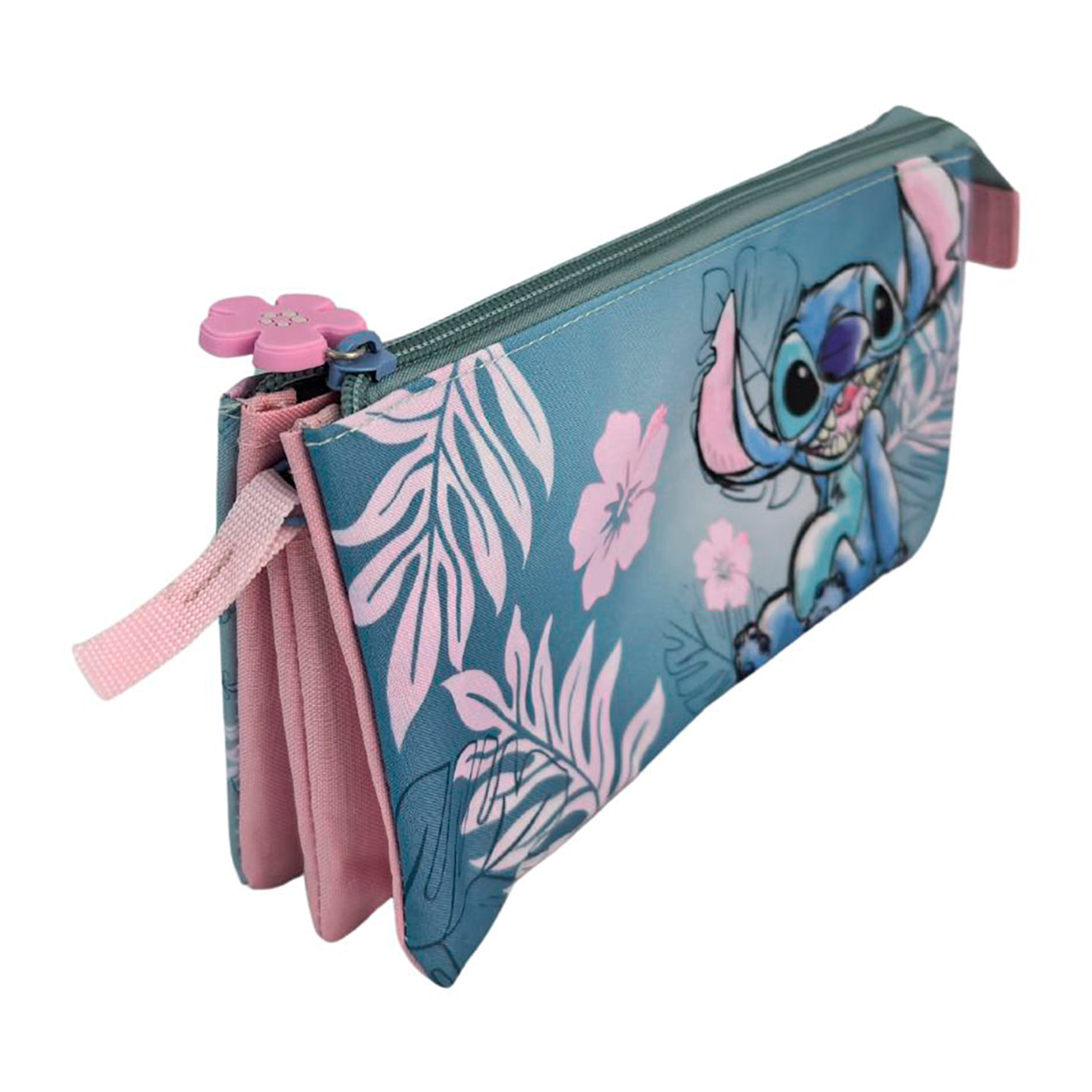 Stitch Pink portatodo triple.