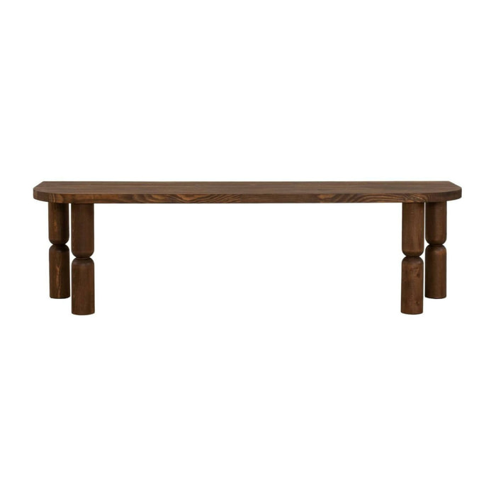 Mobile porta TV Fengshen, Credenza da soggiorno, Armadio basso per TV, Base parete attrezzata, 140x35h40 cm, Noce