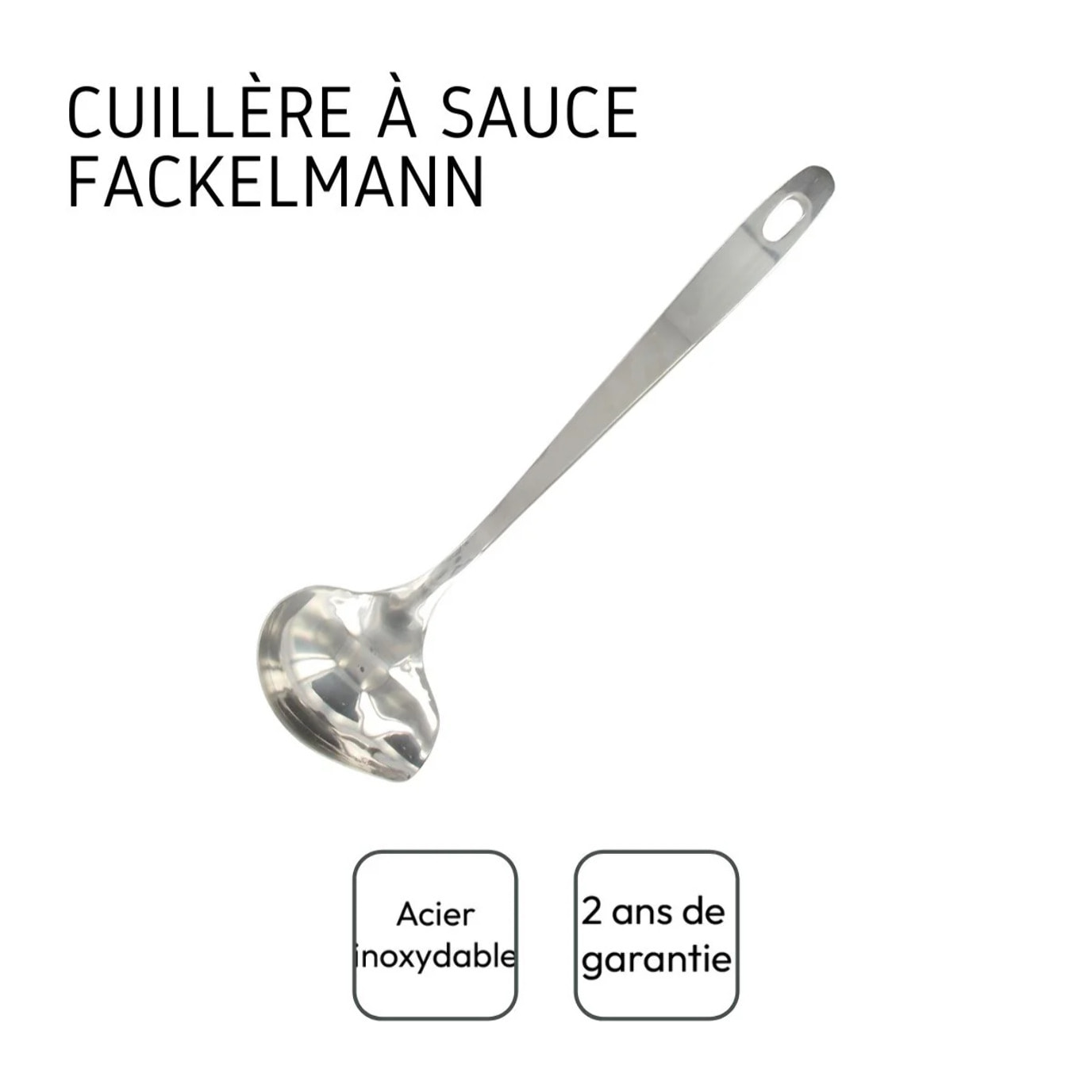 Louche ovale en inox Fackelmann Oxford