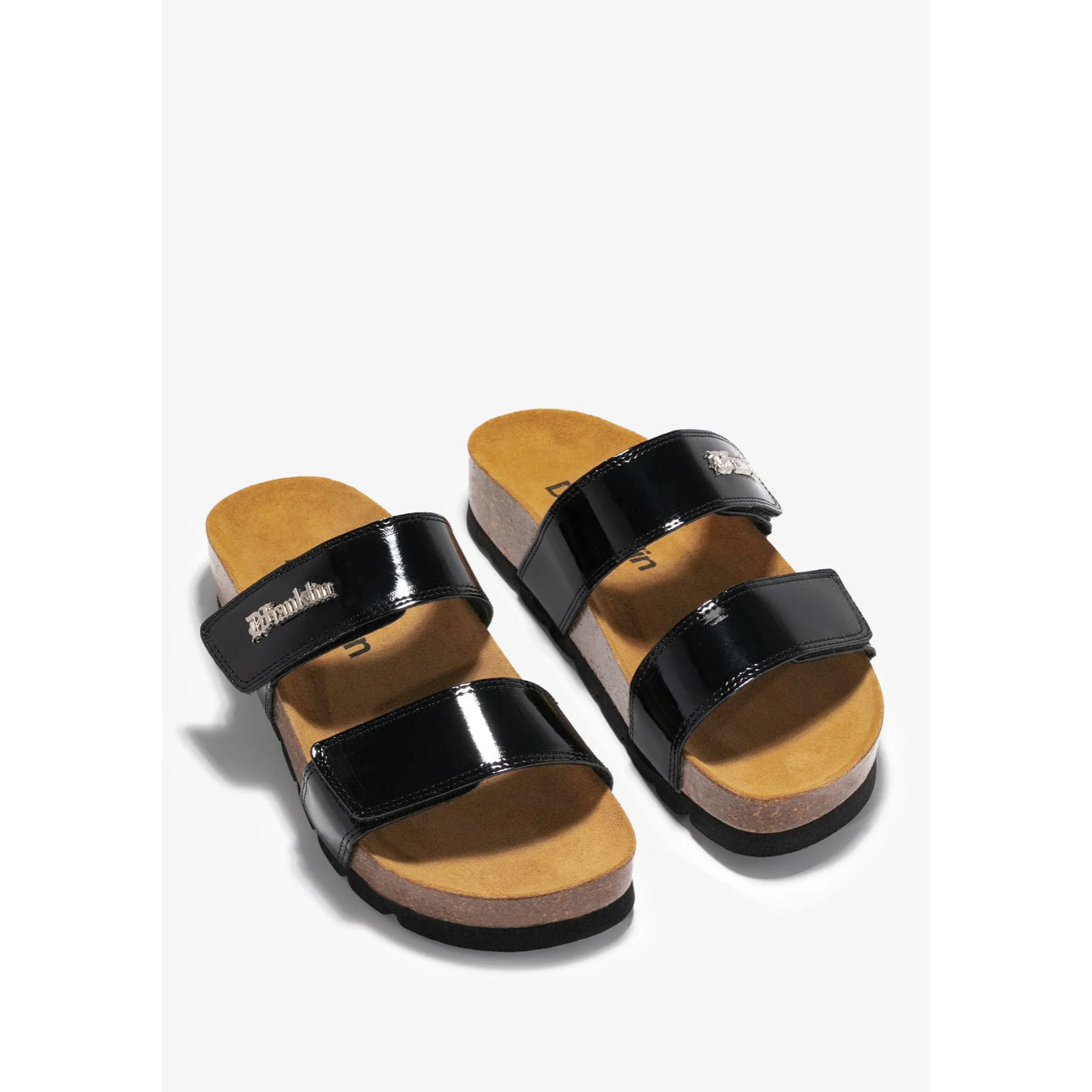 Sandalias Bio Straps Patent Negro D.Franklin